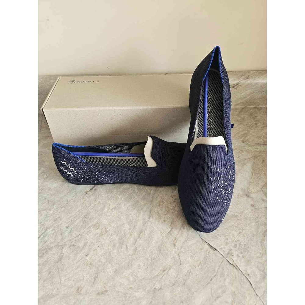 Rothy's Loafer Zodiac Aquarius Navy Flats 11.5